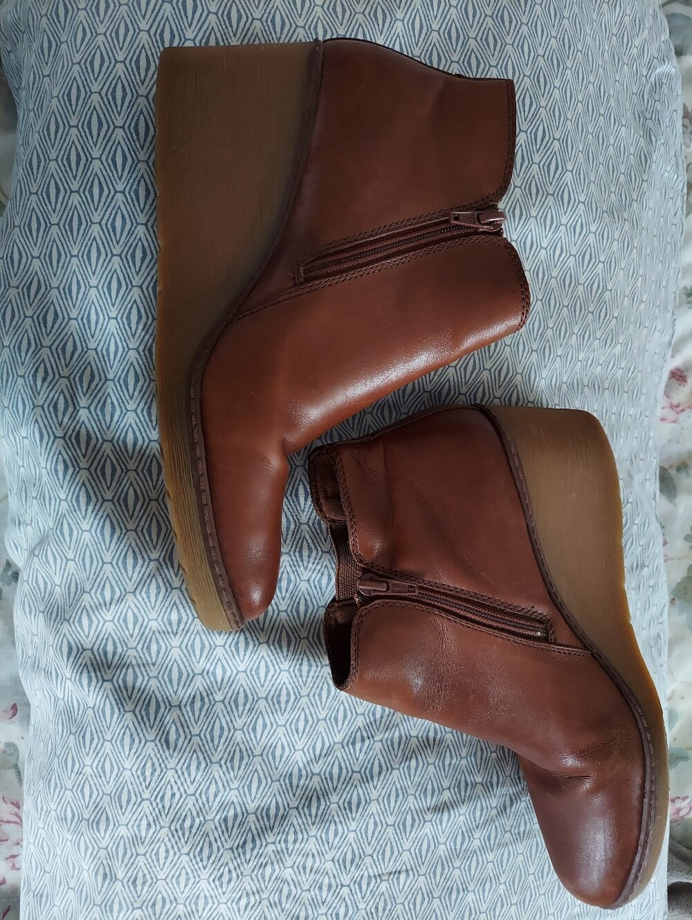 Clarks Hazen Flora Wedge Ankle Boots